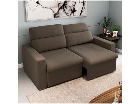 sofa 2 lugares retrátil e reclinável pequeno